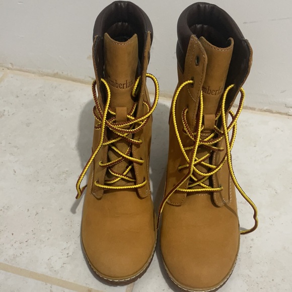 Timberland heeled boots white stitching - Picture 6 of 6